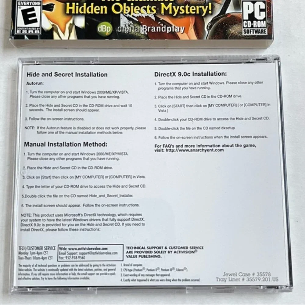 Hide & Secret‎ Treasure For All Ages PC Games CD ROM E ESRB Viva Media Hidden